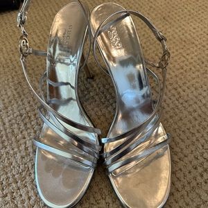 Gucci silver heels